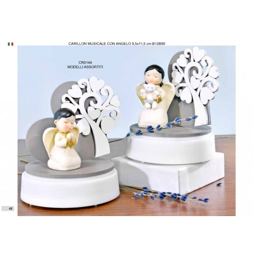 albero con angelo musicale