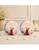 Cuore Matto bomboniera quadretto con Piccolo Principe o ballerina personalizzabile