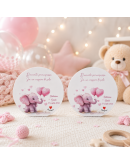 Cuore Matto bomboniera quadretto con elefantino per nascita Cuore Matto bomboniera quadretto con elefantino per nascita