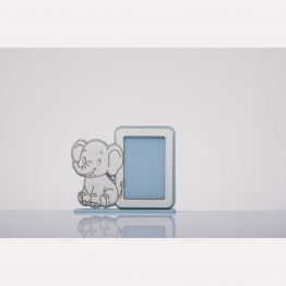 Cuore Matto Bomboniera portafoto elefante celeste