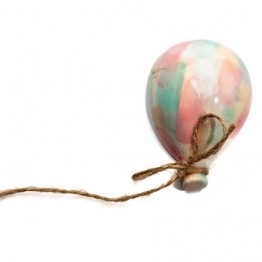 palloncino rosa celeste con magnete solidale