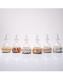 oliera vetro ceramica solidale con olio Bomboniera oliera vetro ceramica solidale con olio