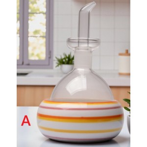 oliera vetro ceramica solidale con olio