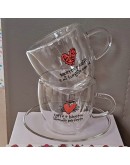 set 2 tazze cuore amici di cuore matto set 2 tazze cuore amici di cuore matto