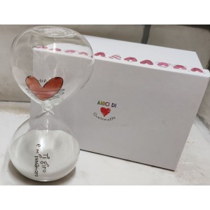 clessidra cuore rosso solidale