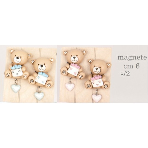 magnete orsetto con pendolo cuore