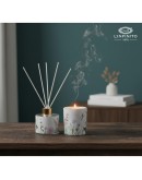 set profumatore e porta candela decoro gru e fiori set profumatore e porta candela decoro gru e fiori