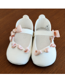 Scarpe bimba con nastrino rosa