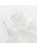 abito bimba smanicato panna