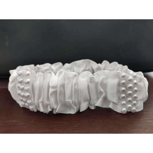 fascia bianca perle fascia bianca perle