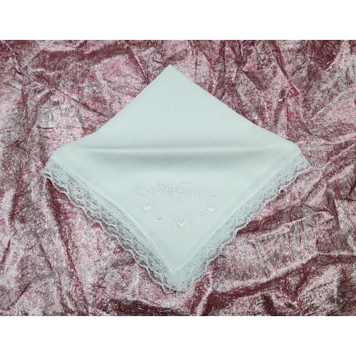 fazzoletto battesimo ricamato