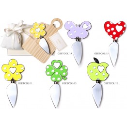 set formaggio inoka tagliere e coltellino set formaggio inoka tagliere e coltellino