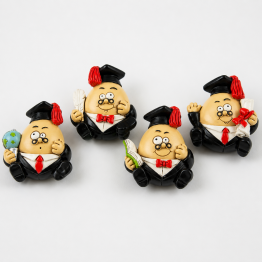 Bomboniera magnete emoticon laurea