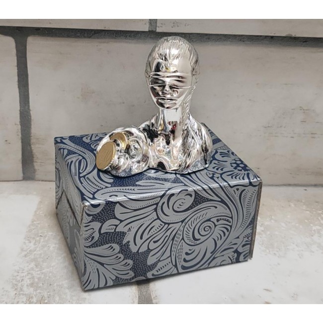 busto dea bendata argento