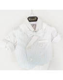 abito bimbo estivo bianco celeste