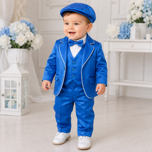 Abito bimbo elegante blu
