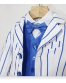 abito bimbo bianco e blu klaiadi