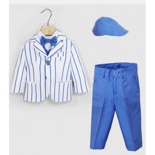 abito bimbo bianco e blu klaiadi