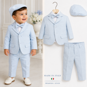 Abito per bimbo carta celeste chiaro