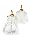 abito bimba smanicato con camicia abito bimba smanicato con camicia