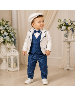Abito bimbo bianco e blu