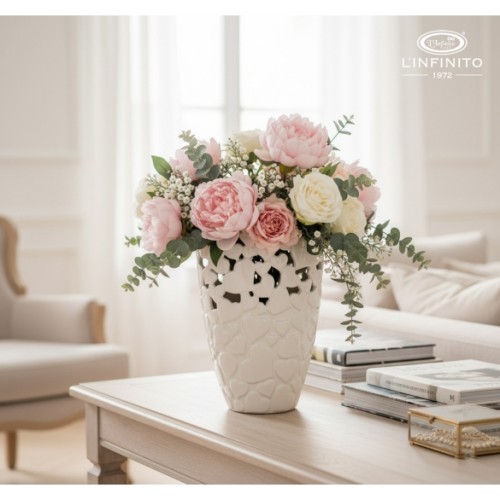 vaso portafiori ovale piccolo cuori l'infinito vaso portafiori ovale piccolo cuori l'infinito