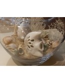 vaso grande con conchiglie e pesci mare vaso grande con conchiglie e pesci mare