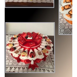 torta bomboniere magneti assortiti laurea