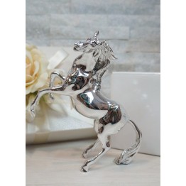 cavallo in argento 19 cm