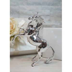 cavallo in argento 19 cm