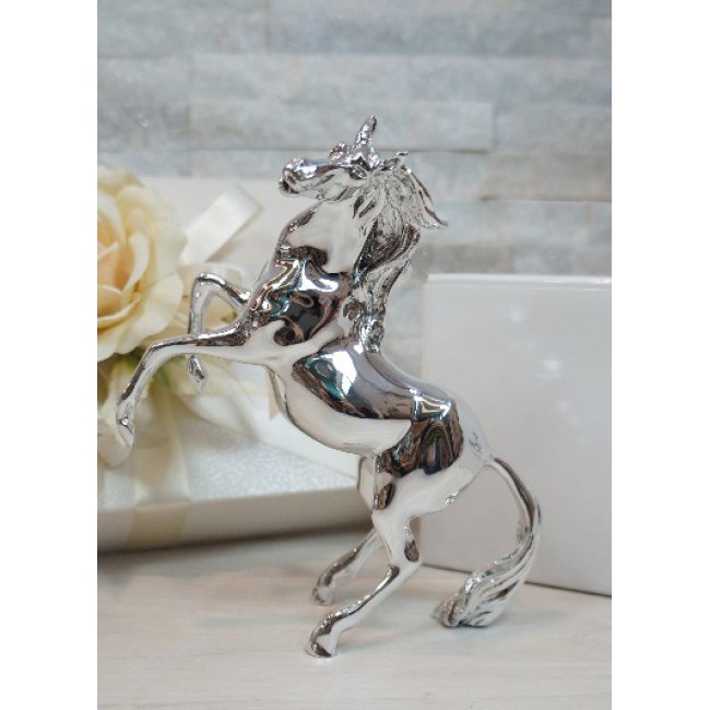 Cavallo in argento 19 cm