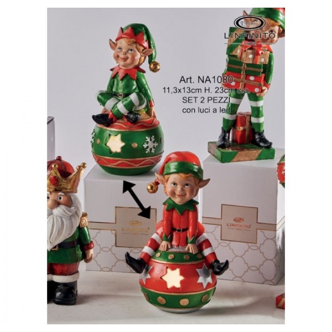 Elfo seduto sfera natale Elfo seduto sfera natale
