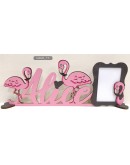 scritta nome in legno con portafoto