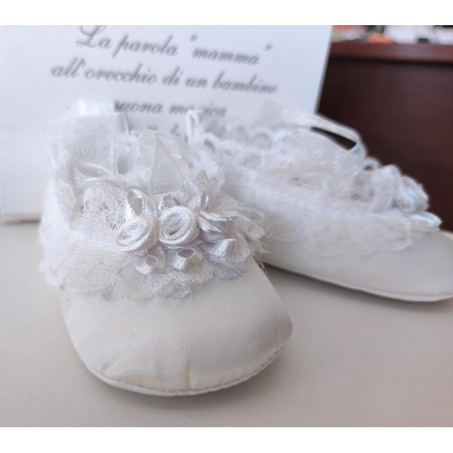Scarpe bimba con roselline