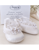 Scarpe bimba con roselline Scarpe bimba con roselline