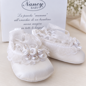 Scarpe bimba con roselline