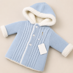Nazareno Gabrielli Cappotto baby con pelliccia