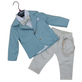 completo bimbo verde acqua