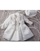 abito bimba con pizzo e pelliccia abito bimba con pizzo e pelliccia