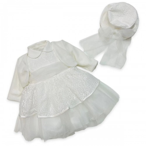 abito bimba invernale con pizzo e tulle abito bimba invernale con pizzo e tulle