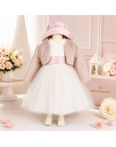 Nazareno Gabrielli Abito bimba panna e rosa pois Nazareno Gabrielli Abito bimba panna e rosa pois
