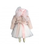 abito bimba panna e rosa