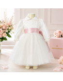Nazareno Gabrielli Abito bimba panna e rosa pois Nazareno Gabrielli Abito bimba panna e rosa pois