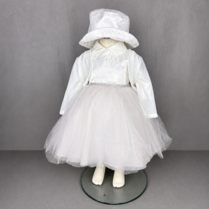 Nazareno Gabrielli Abito bimba panna e gonna rosa
