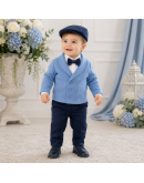 Nazareno Gabrielli Abito bimbo con cardigan blu Nazareno Gabrielli Abito bimbo con cardigan blu