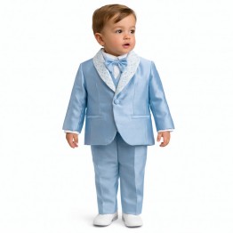 abito bimbo elegante celeste