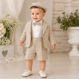Abito per bimbo estivo beige 