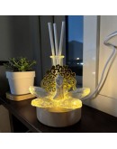 profumatore fiore cristallo per matrimonio anniversario con led