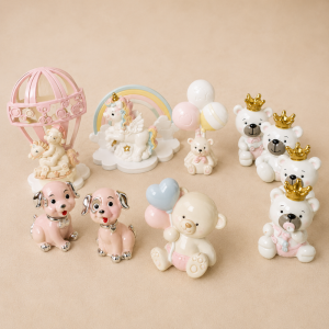 Bomboniere outlet in offerta animaletti in resina rosa