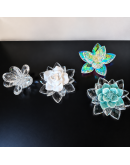 Bomboniera outlet in offerta fiori cristallo e resina modelli assortiti